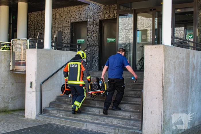 Brandweer oefent in Hilton Garden Inn hotel