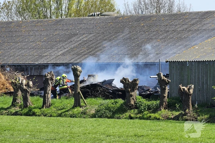 Veel rook bij uitslaande brand