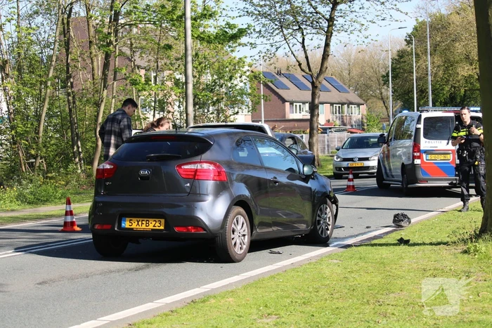 Flinke file bij kop-staartbotsing