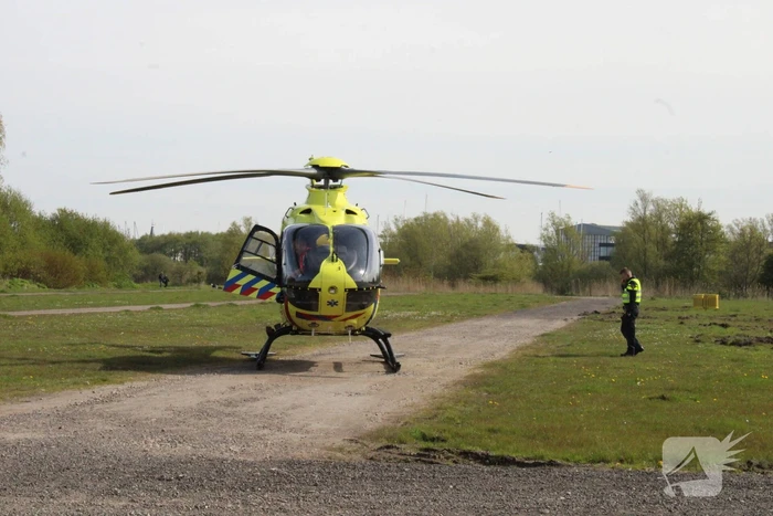 Landing traumahelikopter trekt veel bekijks
