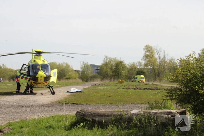 Landing traumahelikopter trekt veel bekijks