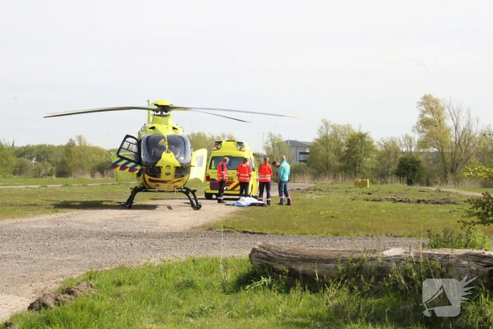 Landing traumahelikopter trekt veel bekijks