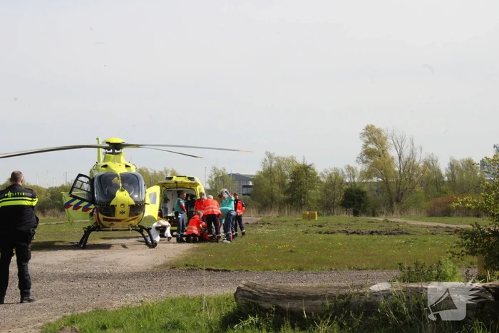 Landing traumahelikopter trekt veel bekijks