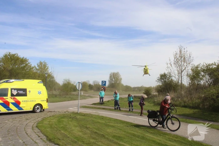 Landing traumahelikopter trekt veel bekijks