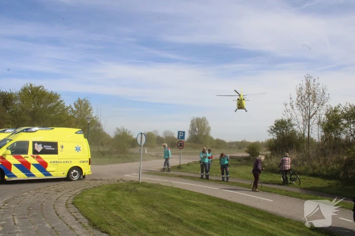 Landing traumahelikopter trekt veel bekijks