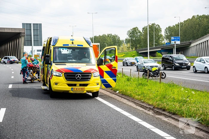 Motorrijder zwaargewond bij ongeval op snelweg