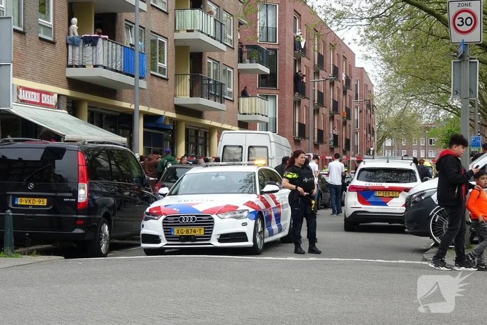 Straat afgezet na schietpartij