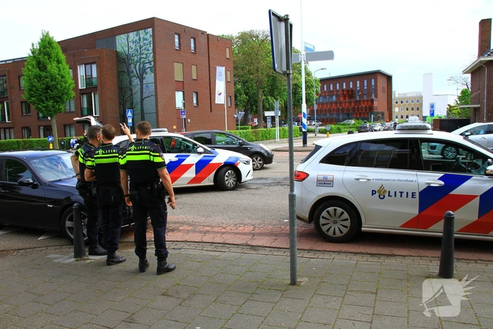 Schade na botsing op kruising