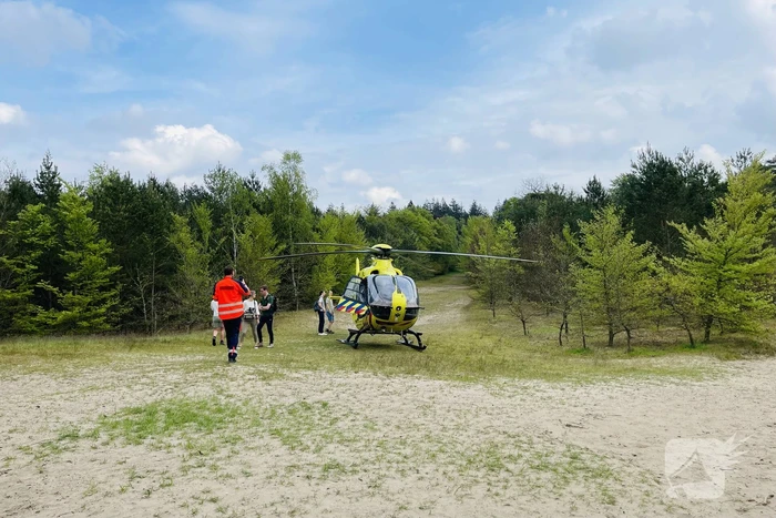 Traumahelikopter landt bij Zonnegloren