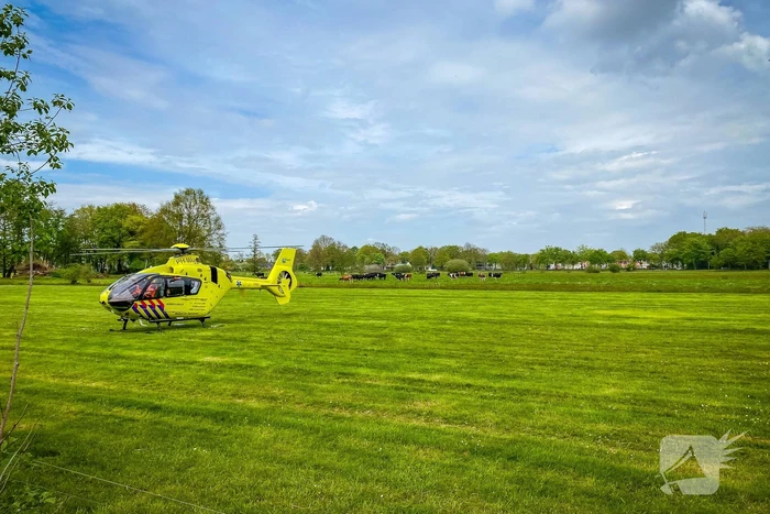 Traumahelikopter landt bij Zonnegloren