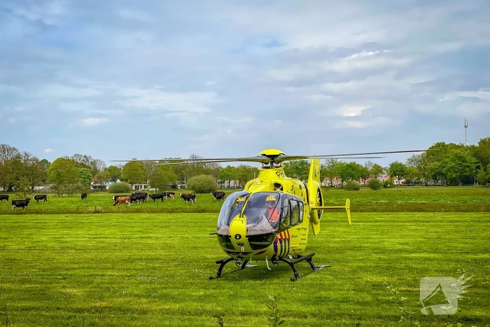 Traumahelikopter landt bij Zonnegloren