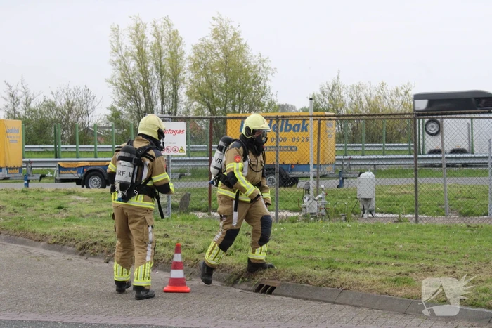 Lekkende LPG installatie bij tankstation