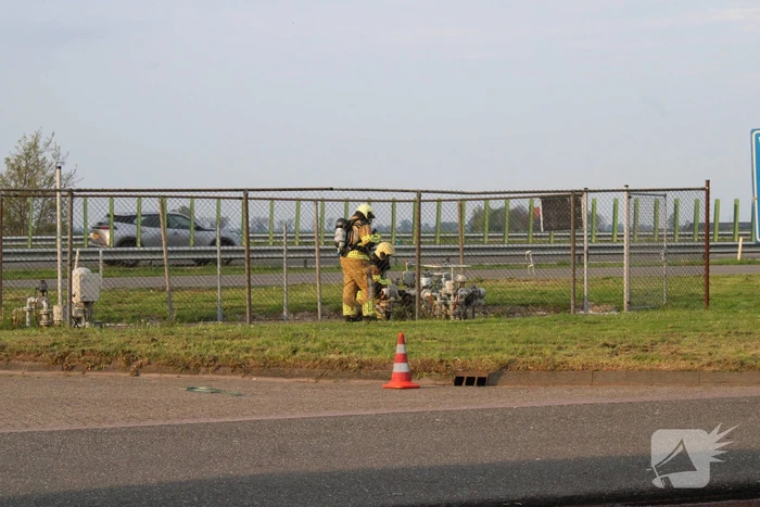 Lekkende LPG installatie bij tankstation