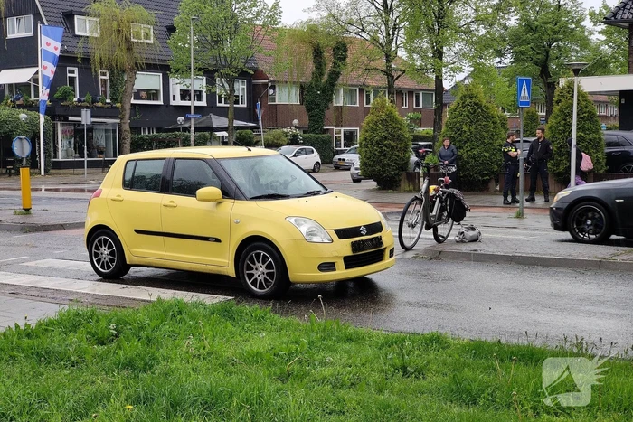 Fietser gewond bij aanrijding met auto