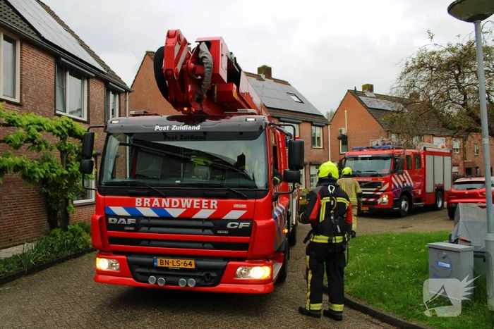 Brand in schoorsteen snel gedoofd