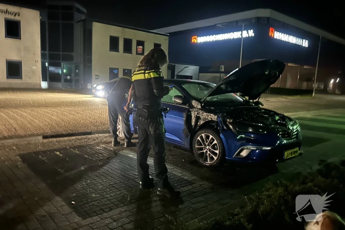 Brand in auto snel geblust