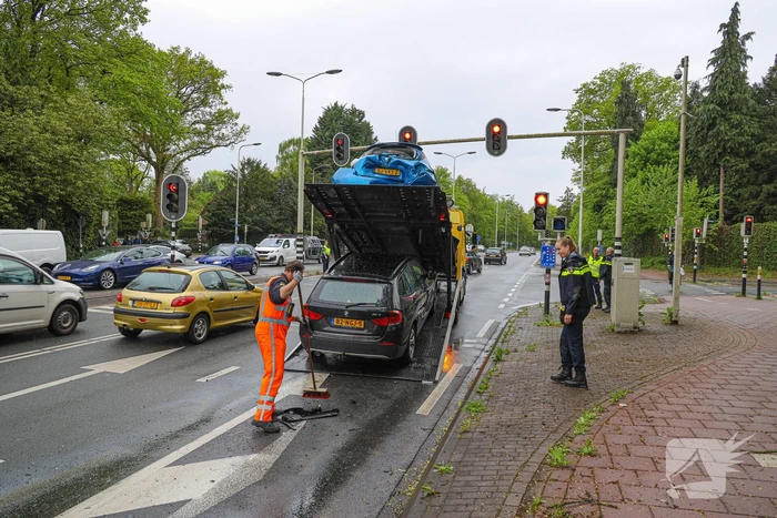 Flinke schade en gewonden bij kop-staart botsing