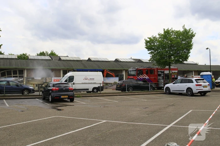 Werkzaamheden verstoord door gaslek