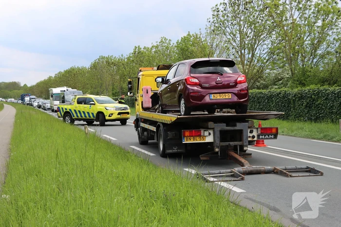 Kop-staartbotsing leidt tot gewonde