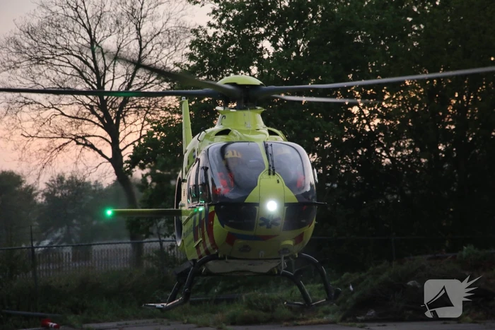 Traumahelikopter trekt veel bekijks