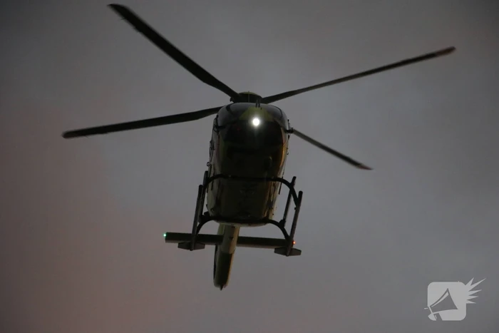 Traumahelikopter trekt veel bekijks