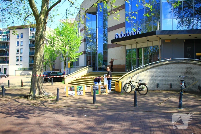 Klimaatactivisten voeren actie bij Rabobank
