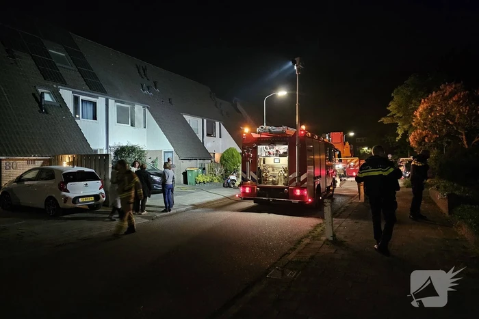 Brand op zolder van woning