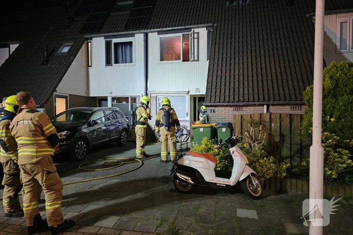 Brand op zolder van woning