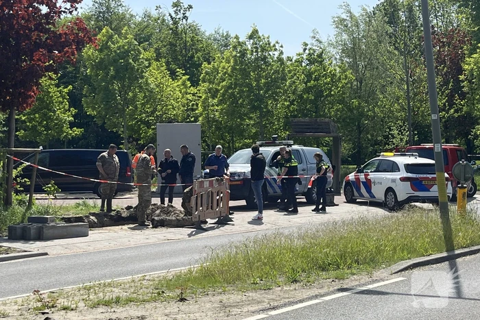Explosief aangetroffen tijdens graafwerkzaamheden