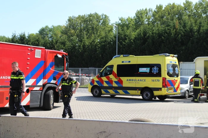 Grote brand in opslagloods
