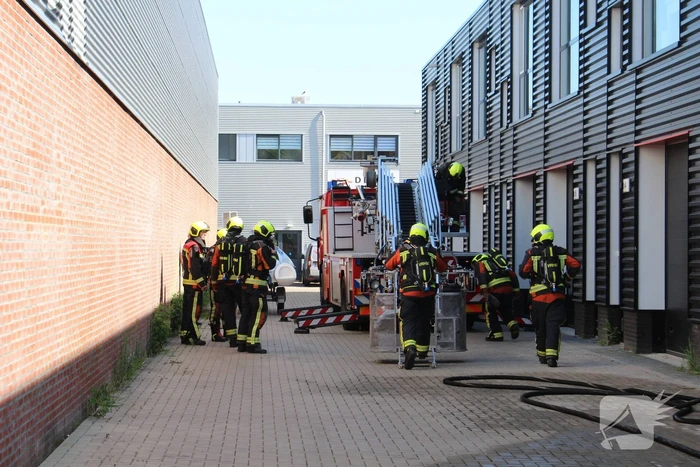 Grote brand in opslagloods