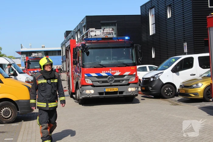 Grote brand in opslagloods