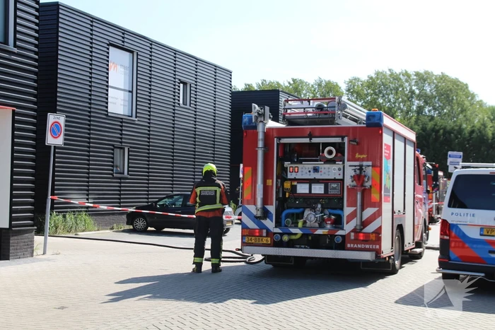 Grote brand in opslagloods