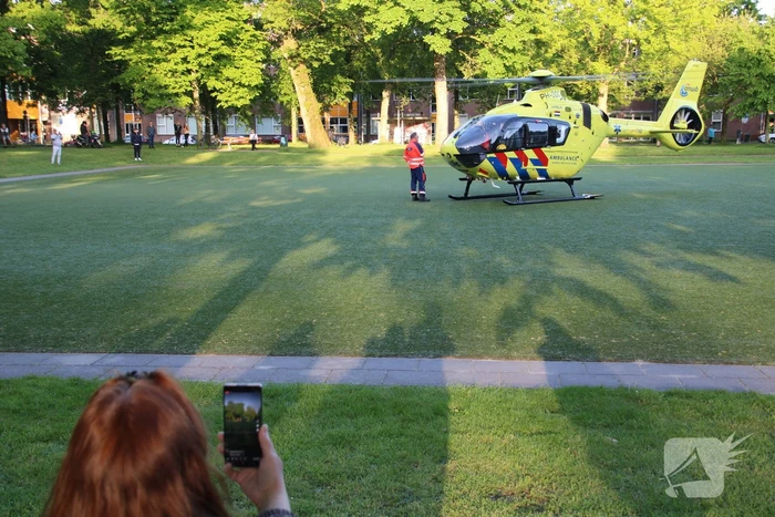 Inzet traumahelikopter trekt veel bekijks