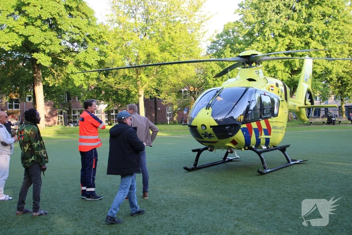 Inzet traumahelikopter trekt veel bekijks