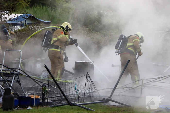 Aanhouding na hevige brand in drie glampingtenten