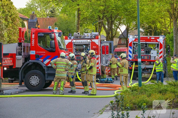 Uitslaande brand in woning