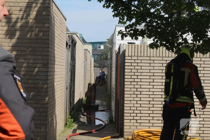 Brand in schuur van woning