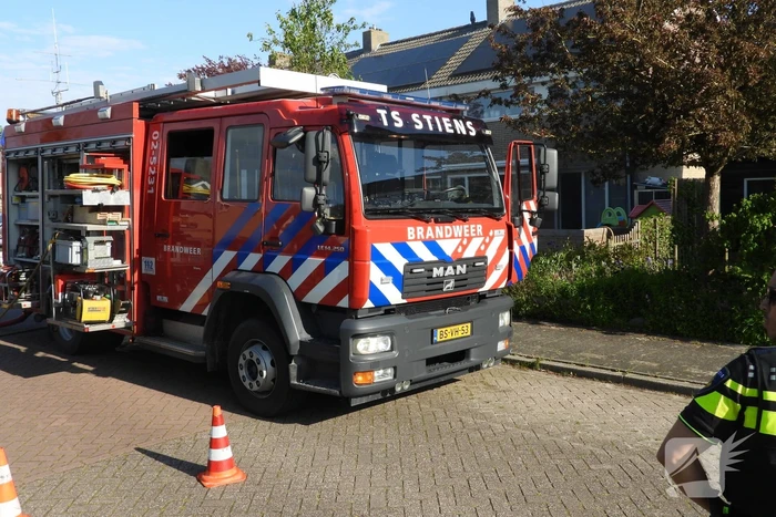Hevige brand in keuken van woning