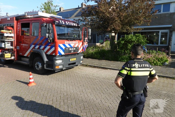 Hevige brand in keuken van woning