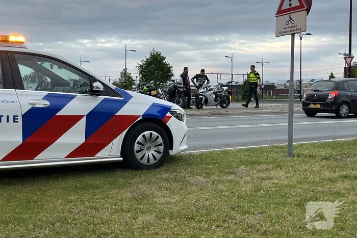 Motorrijder komt ten val