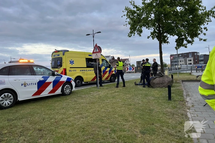 Motorrijder komt ten val