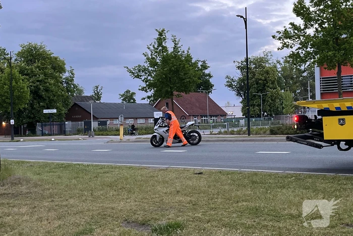 Motorrijder komt ten val