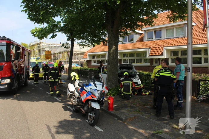 Eenzijdig ongeval met boom