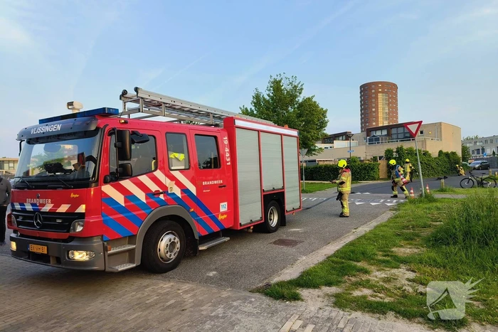 Brand in container snel onder controle