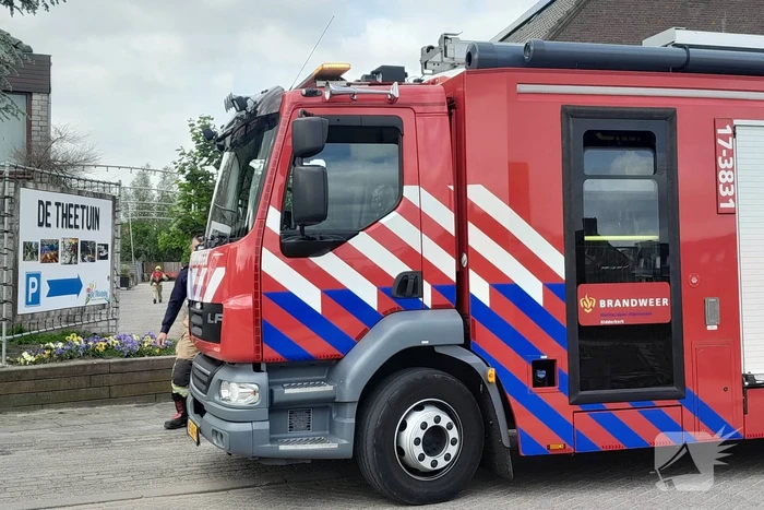 Theetuin geventileerd na brand