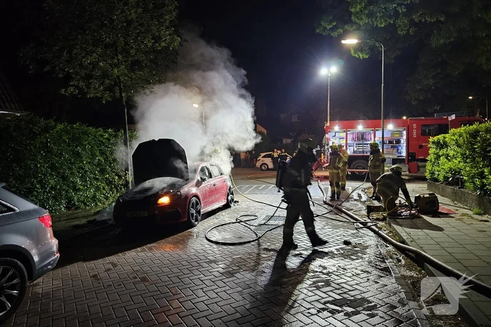 Geparkeerde auto verwoest door brand