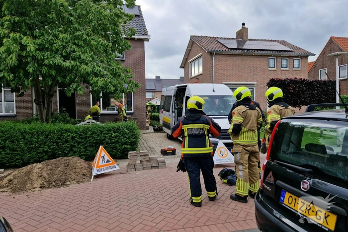 Gaslekkage door aanleg van glasvezel