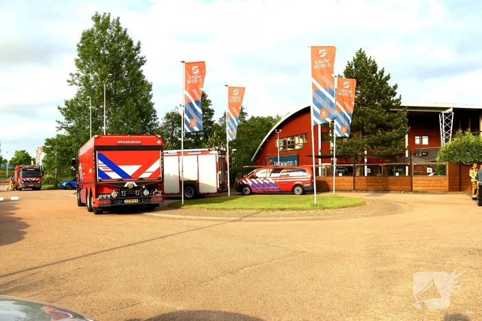 Flinke brandweerinzet na brandmelding bij snowworld