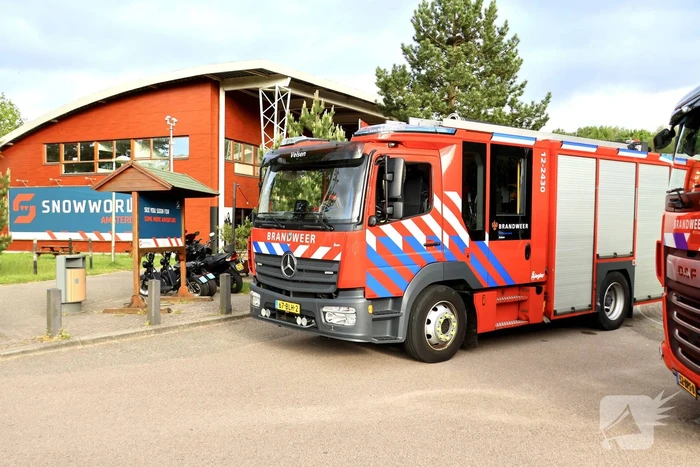 Flinke brandweerinzet na brandmelding bij snowworld